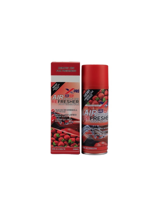 X-Pro99 Whole Car Odor Eliminator Strawberry Air Freshener 200ml - Image 1